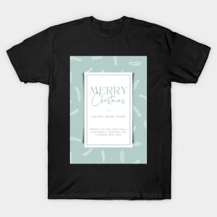 Merry Christmas & Happy New Year Greeting Card 01 T-Shirt